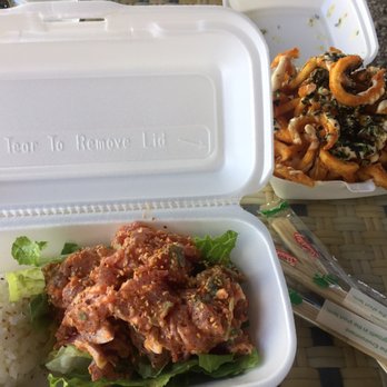 Like Poke - Mini spicy ahi bowl. With furikake fries! AMAZING! - Food Trucks Near Me - Kahului, Hawaii Like Poke - Mini spicy ahi bowl. With furikake fries! AMAZING! - Food Trucks Near Me - Kahului, Hawaii