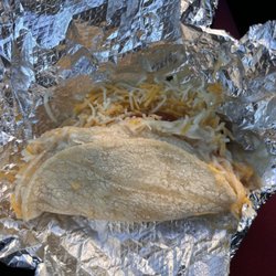 Bean and cheese breakfast taco