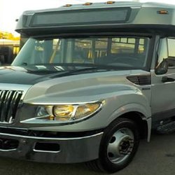 Vancouver Island Night Bus Coach Services - Buses In Our Fleet Modern 2013 International 22 Passengers & 3 Wheel Chairs  Per Trip Each Way.