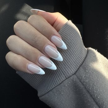 Jade Nails & Spa  - Long Gel X nails with French tip - Nail Salons Near Me - Campbell, California
