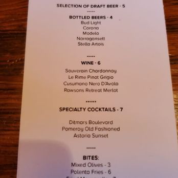The Pomeroy - Happy Hour menu - New American Near Me - Astoria, New York