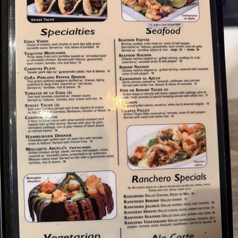 Abuela's - Menu - New Mexican Cuisine Near Me - Monroe, Louisiana