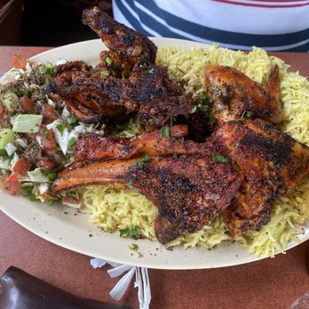 Al Aseel Grill & Cafe - Half grilled chicken plus lamb chop - Middle Eastern Near Me - Houston, Texas Al Aseel Grill & Cafe - Half grilled chicken plus lamb chop - Middle Eastern Near Me - Houston, Texas