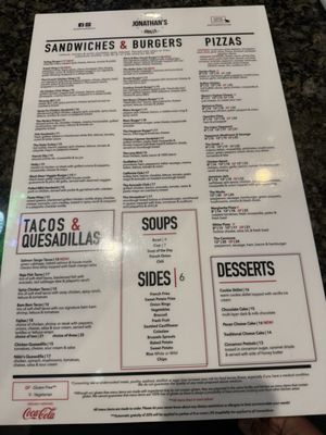 Menu photo 2 Jonathans Grille Nashville, TN Menu photo 2 Jonathans Grille Nashville, TN