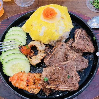 Pho Now - Shirt ribs with rice and egg plus giant shrimp - Vietnamese Near Me - San Jose, California Pho Now - Shirt ribs with rice and egg plus giant shrimp - Vietnamese Near Me - San Jose, California