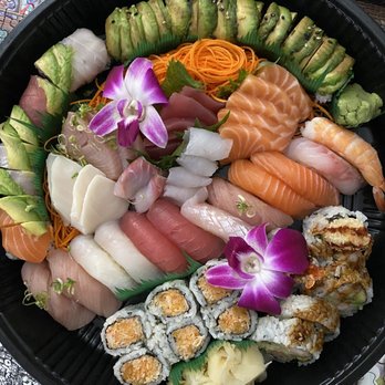 Iron Chef Sushi - Chef's Special Sushi Sashimi for 2, spicy crab roll, shrimp tempura - Sushi Bars Near Me - Madison, Connecticut