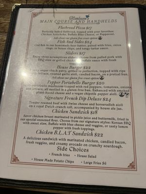Menu photo 4 Harlowe's Lakeport, CA