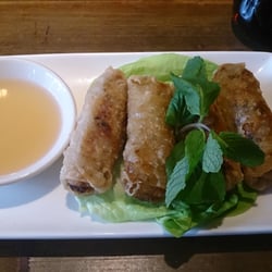 Pho - Veggie spring rolls. Yum!