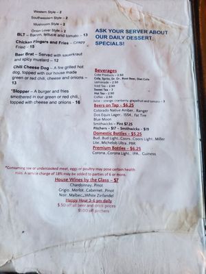 Menu photo 8 Chappy's Mountain View Bar & Grill Westcliffe, CO Menu photo 8 Chappy's Mountain View Bar & Grill Westcliffe, CO