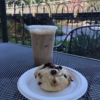 The Stone Bean at Riverside Coffee & Tea - Vanilla dirty chai latte and cranberry scone. An awesome place to spend a beautiful morning! Great service and great food! - Coffee & Tea Near Me - Clinton, New Jersey