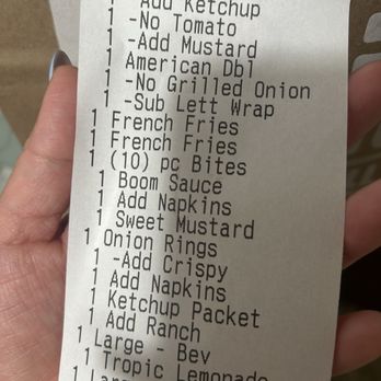 Habit Burger & Grill - Receipt - Burgers Near Me - Vancouver, Washington
