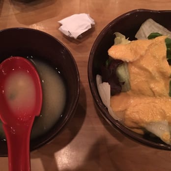 Sansu - Soup and salad( finished the soup already :P) - Sushi Bars Near Me - East Lansing, Michigan Sansu - Soup and salad( finished the soup already :P) - Sushi Bars Near Me - East Lansing, Michigan