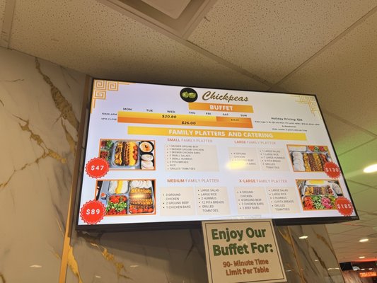 Menu photo 1 Chickpeas Las Vegas, NV