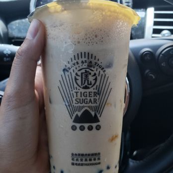 Tiger Sugar - Signature coffee drink after shaking - Coffee & Tea Near Me - Hollywood, Florida