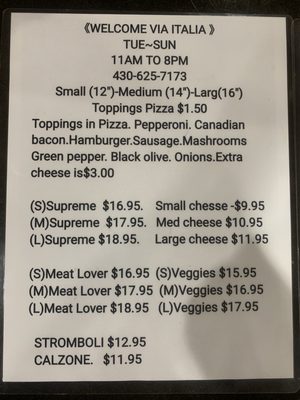 Menu photo 4 Via Italia White Oak, TX Menu photo 4 Via Italia White Oak, TX