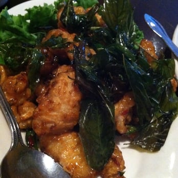 Thai Square Restaurant - Crispy Basil Squid - Thai Near Me - Arlington, Virginia