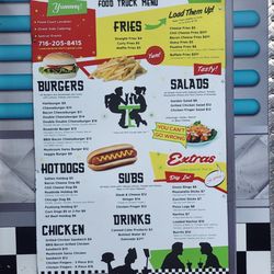 Roadside Diner Food Truck - Menu