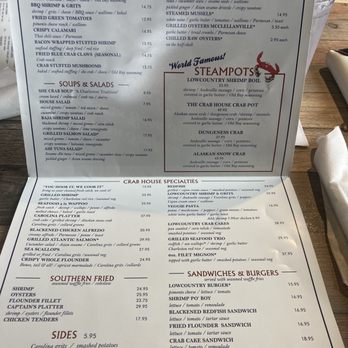 Charleston Crab House - Menu - Seafood Near Me - Charleston, South Carolina