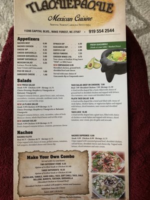 Menu photo 4 Tlaquepaque Mexican Cuisine Wake Forest, NC Menu photo 4 Tlaquepaque Mexican Cuisine Wake Forest, NC