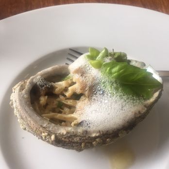 Sequana - One of the best things I have ever eaten. Abalone and enoki mushroom. Enokis tasted like pasta. - French Near Me - Paris, 75