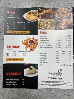 Menu photo 4 Prime Wings Norcross, GA Menu photo 4 Prime Wings Norcross, GA