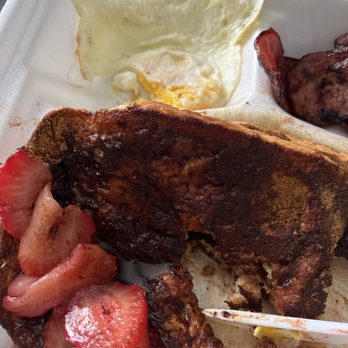 Mt Airy Breakfast & Lunch - Over easy 3 French Toast with Meat and 2 Eggs Platter - Breakfast & Brunch Near Me - Philadelphia, Pennsylvania Mt Airy Breakfast & Lunch - Over easy 3 French Toast with Meat and 2 Eggs Platter - Breakfast & Brunch Near Me - Philadelphia, Pennsylvania