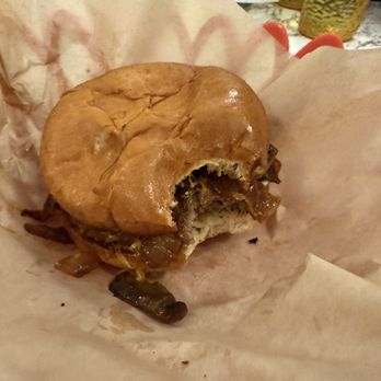 The Burger Dive - The North Beach Mushroom Burger minus lettuce and tomato. Yummy!!! - Burgers Near Me - Billings, Montana The Burger Dive - The North Beach Mushroom Burger minus lettuce and tomato. Yummy!!! - Burgers Near Me - Billings, Montana