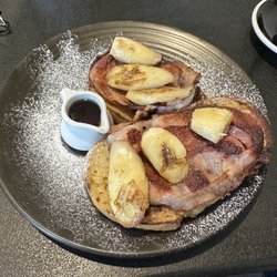 Kafe Oranje - French toast with a "side" of bacon