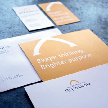 Brett Newton Design - University of St. Francis, Joliet Il. Complete branding development, advertising campaign and collateral design. Brett Newton Design Inc. - Marketing Near Me