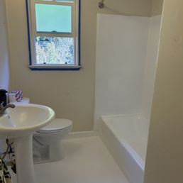 Bathroom tile and tub reglazing. Bathroom tile and tub reglazing.