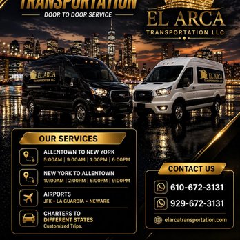 El Arca Transportation - Town Car Service Near Me - Birdsboro, Pennsylvania El Arca Transportation - Town Car Service Near Me - Birdsboro, Pennsylvania