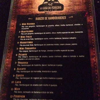 A casa do ferreiro - Novo cardápio! - Burgers Near Me - Curitiba, Puerto Rico A casa do ferreiro - Novo cardápio! - Burgers Near Me - Curitiba, Puerto Rico