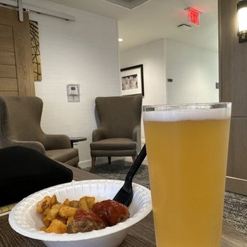 Staybridge Suites Temecula - Wine Country - One of the happy hours, serving potatoes & meatballs - Hotels Near Me - Temecula, California