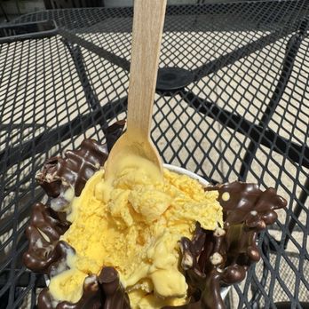 Ben & Jerry’s - Mango Ice Cream in a chocolate dipped waffle bowl - Ice Cream & Frozen Yogurt Near Me - Dayton, Ohio Ben & Jerry’s - Mango Ice Cream in a chocolate dipped waffle bowl - Ice Cream & Frozen Yogurt Near Me - Dayton, Ohio