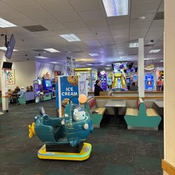 From the toddler section, looking towards the bigger kid section.