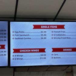 Navy Seafood - Menu