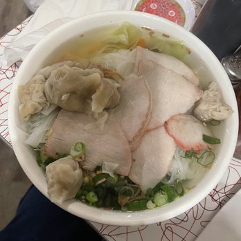 KT Noodles - Rice noodles with sliced pork, won ton, and veggies.... Yum! - Vietnamese Near Me - Rocklin, California