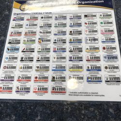 Bureau Of Motor Vehicles - Specialty plates.  (Photo from 2017)