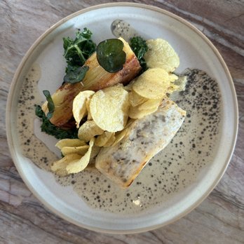 Bridgette Bar - The Halibut dish - Bars Near Me - Canmore, Alberta