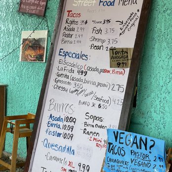 Ensenada Street Food - The Menu - Tacos Near Me - Tucson, Arizona