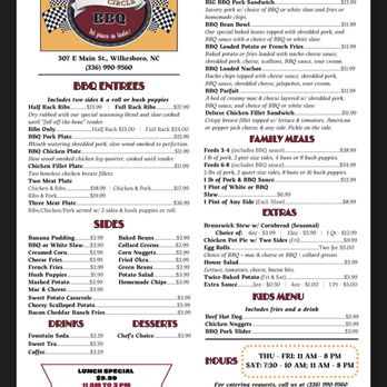 Winner's Circle BBQ - Menu - Desserts Near Me - Wilkesboro, North Carolina