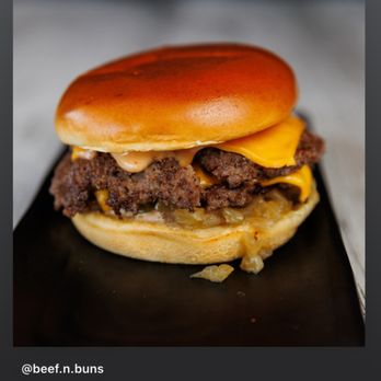 Beef N' Buns - B&B Classic
B&B sauce
caramelized onion
pickle
american - Burgers Near Me - Orlando, Florida Beef N' Buns - B&B Classic
B&B sauce
caramelized onion
pickle
american - Burgers Near Me - Orlando, Florida