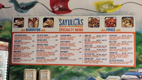 Menu photo 3 Sayulitas Mexican Food Santee, CA