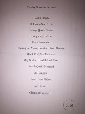 Menu photo 8 Chef's Table at Brooklyn Fare New York, NY Menu photo 8 Chef's Table at Brooklyn Fare New York, NY