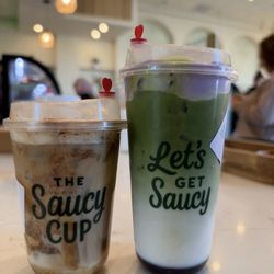 Cinnamon Toast Crunch and ube matcha