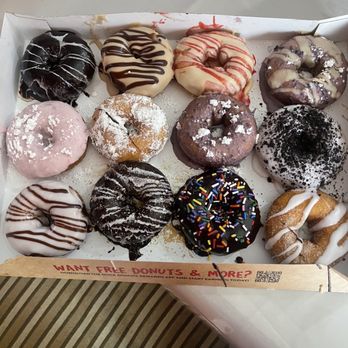 Duck Donuts - The duck dozen, bacon donut is also replaced with blueberry pancake - Donuts Near Me - Myrtle Beach, South Carolina