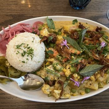 Blossom and Root Kitchen - Curry--SO good--I asked for extra spicy - Vegan Near Me - Danville, California Blossom and Root Kitchen - Curry--SO good--I asked for extra spicy - Vegan Near Me - Danville, California