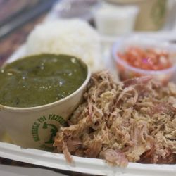 Waiahole Poi Factory - Squid luau and kalua pig combo