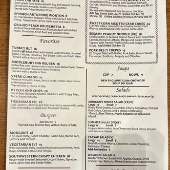 Morgan's Tavern - 9/26 Menu - New American Near Me - Middlebury, Vermont Morgan's Tavern - 9/26 Menu - New American Near Me - Middlebury, Vermont