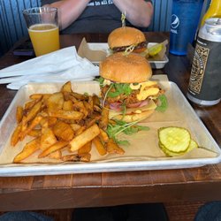 Junction Bowl - Chicken sandwich and the junction bowl burger on a Gf bun